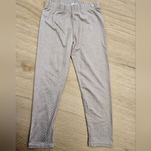 Mayoral Suede Leggings Snake Print in sand